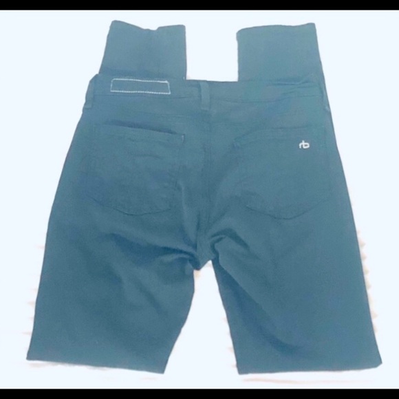 Rag & Bone women jet black jean skinny mid rise zip front size 25 - Picture 5 of 13